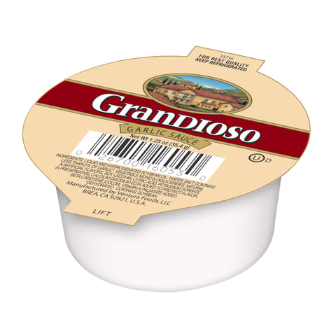 Sauce Garlic Liquid Single Serve Cup Refrigerated