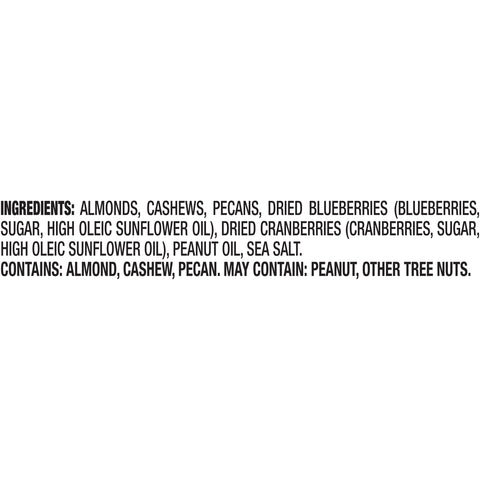 Snack Nut-rition Almond Cashew Pecans Blueberries Cranberries Tour Of Sea Salt Antioxidant Mix