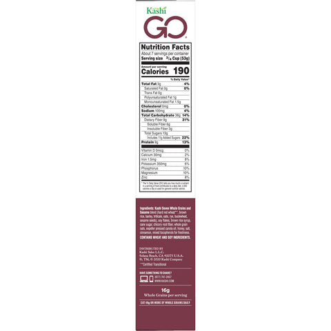 Kashi Go Lean Cereal Crunch, 13.8 Ounce -- 12 per case.