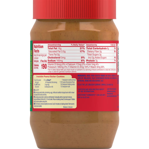 Jif Creamy Peanut Butter, 40 Ounce -- 8 per case.