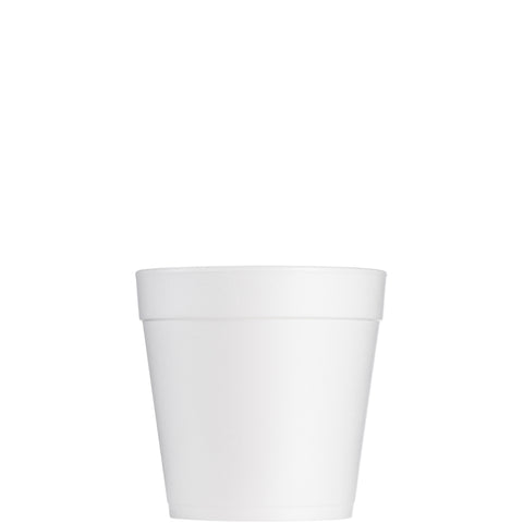 Container Foam White Food Squat 32 Oz