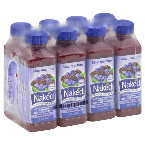 Naked Juice DRINK BLUE MACHINE REFRIGERATED PLASTIC BOTTLE