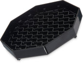 Carlisle TRAY DRIP PLASTIC BLACK OCTAGONAL 6