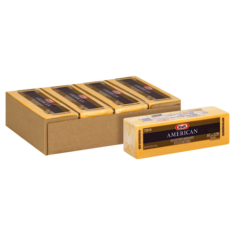 Kraft Regular American Sliced Cheese, 5 Pound -- 4 per case.