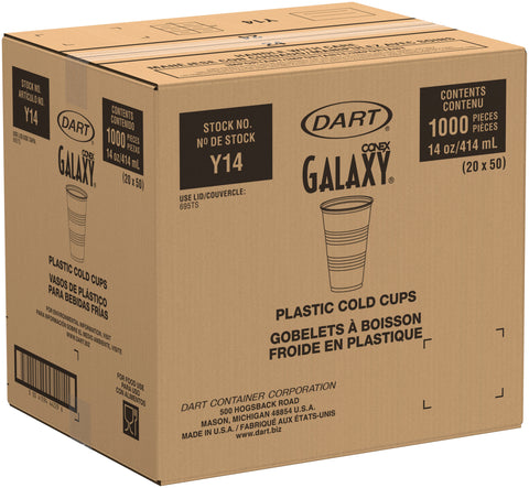Cup Polystyrene Translucent 14 Oz