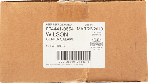Wilson Foodservice™ SALAMI GENOA SLICED 10044410654